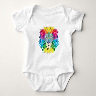 Geometrische Leeuwenkop Romper