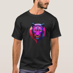 Geometrische leeuwensterkte-T - shirts
