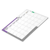 Geometrische lege kalender uit de jaren tachtig notitieblok (Schuin)