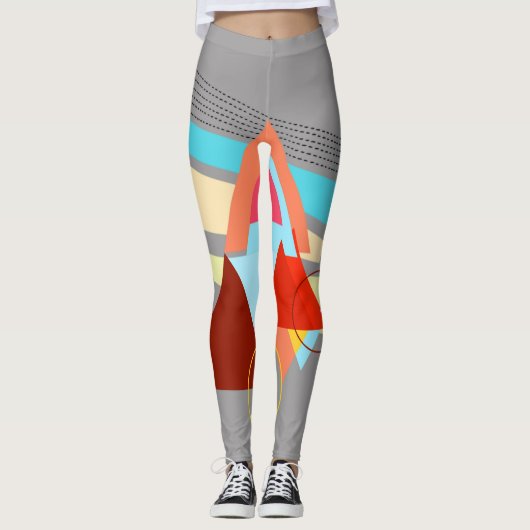 geometrische leggings (Voorkant)