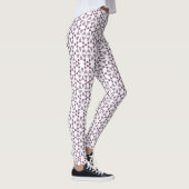 Geometrische Leggings van de Valentijn van maroon- (Rechts)