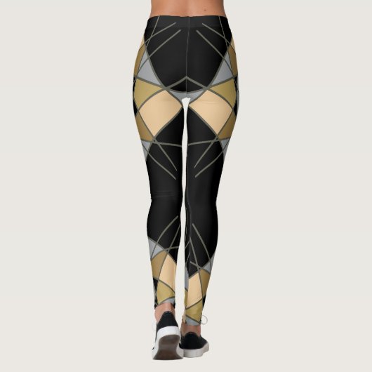 Geometrische Leggings van Joya Eve (Achterkant)
