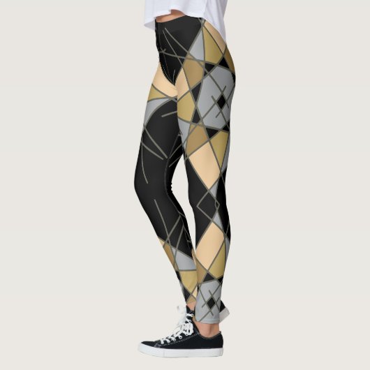 Geometrische Leggings van Joya Eve (Links)