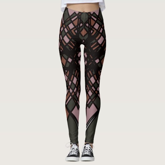 Geometrische Leggings van Joya Eve (Voorkant)