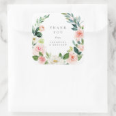 Geometrische lente Romance Dank u Sticker Label (Tas)