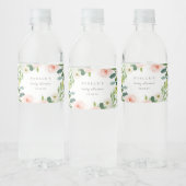 Geometrische lente Romance waterflesetiketten Waterfles Etiket (Flessen)