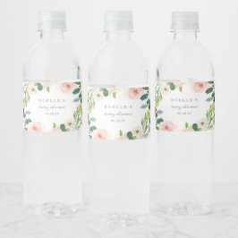 Geometrische lente Romance waterflesetiketten Waterfles Etiket