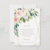 Geometrische Lente Romantische Cadeaubon Kaart (Voorkant)