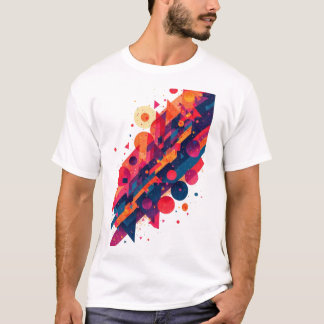 geometrische levendigheid t-shirt