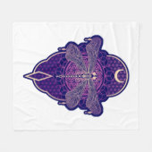 Geometrische libel Mandala Life Flower Symbool Fleece Deken (Voorkant (Horizontaal))