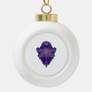 Geometrische libel Mandala Life Flower Symbool Keramische Bal Ornament