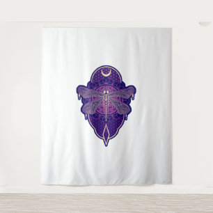 Geometrische libel Mandala Life Flower Symbool Wandkleed