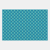 Geometrische liefde harten, stippen en chevron str inpakpapier vel (Voorkant 3)