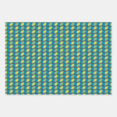 Geometrische liefde harten, stippen en chevron str inpakpapier vel (Voorkant)