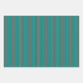 Geometrische liefde in Citron, Blauwgroen, Navy Inpakpapier Vel (Voorkant 3)