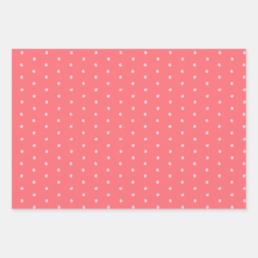 Geometrische liefdesharten, Stippen en Chevron-str Inpakpapier Vel (Voorkant 3)