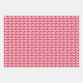 Geometrische liefdesharten, Stippen en Chevron-str Inpakpapier Vel (Voorkant 2)