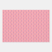 Geometrische liefdesharten, Stippen en Chevron-str Inpakpapier Vel (Voorkant)