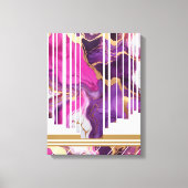 Geometrische lijn minimalistisch Abstract marmer Canvas Afdruk (Voorkant)