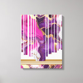 Geometrische lijn minimalistisch Abstract marmer Canvas Afdruk