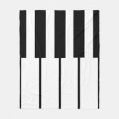 Geometrische lijnen van pianosleutels fleece deken (Voorkant)