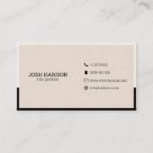 Geometrische lijnen Visitekaartje (Achterkant)