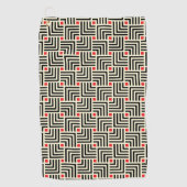 Geometrische lijnpatronen golfhanddoek (Voorkant)