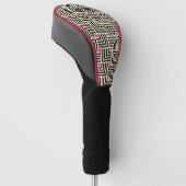 Geometrische lijnpatronen golfheadcover (Schuin)