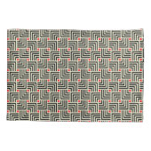 Geometrische lijnpatronen kussensloop (Achterkant-Links)