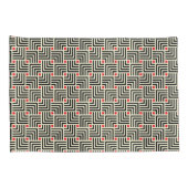 Geometrische lijnpatronen kussensloop (Achterkant-Rechts)