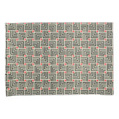 Geometrische lijnpatronen kussensloop (Voorkant-Rechts)