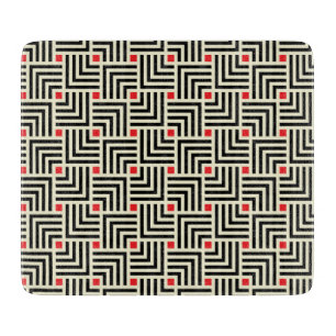 Geometrische lijnpatronen snijplank