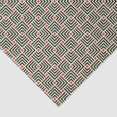 Geometrische lijnpatronen tissuepapier (Detail)