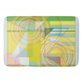 Geometrische lijnvormen badmat