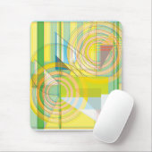 Geometrische lijnvormen Mousepad Muismat (Met muis)
