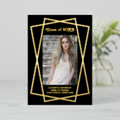 Geometrische Lijst Afstuderen Aankondiging (Staand Voorkant)