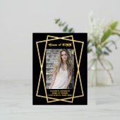 Geometrische Lijst Afstuderen Aankondiging (Staand Voorkant)