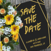 Geometrische Lijst bruiloft Save The Date