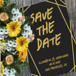 Geometrische Lijst bruiloft Save The Date