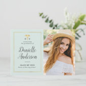 geometrische lijst verpleegkundige afstuderen aank aankondiging (Staand voorkant)