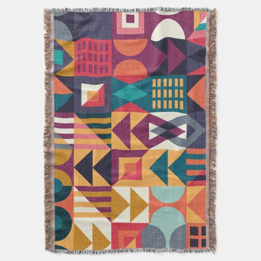 Geometrische Lijsten 4 Deken (Voorkant Verticaal)