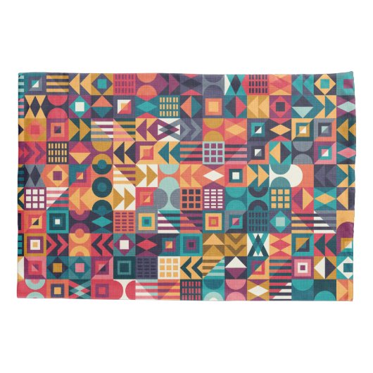 Geometrische Lijsten 4 Kussensloop (Achterkant)