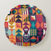 Geometrische Lijsten 4 Rond Kussen (Voorkant)