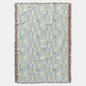 Geometrische linkpatronen van de middelbare schijf deken (Voorkant Verticaal)