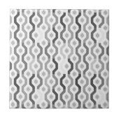 Geometrische linkpatronen van de middelbare schijf tegeltje (Voorkant)