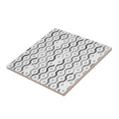 Geometrische linkpatronen van de middelbare schijf tegeltje (Zijkant)