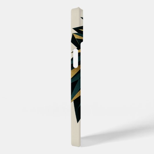 Geometrische Lion Art iPhone Case – Abstract Hoesj (Achterkant / Rechts)