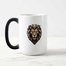 Geometrische Lion Sports Team Logo Cups & Mokken