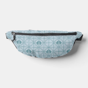 Geometrische Lotus Grid patroon - De witte Lotus Heuptasje