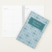 Geometrische Lotus Grid patroon - De witte Lotus Planner (Display)